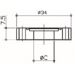 ICF fixed flange ICF34-12.8H DN-10CF