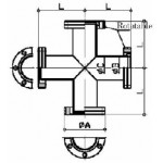 UHV Cross ICF034-X DN-16CF